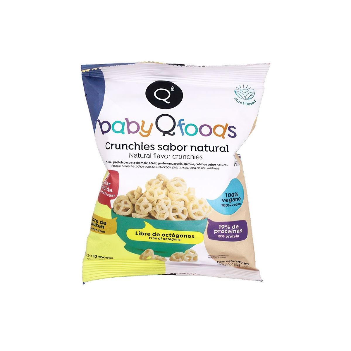QFOODS - Crunchies Qfoods Sabor Natural Bolsa 25 g
