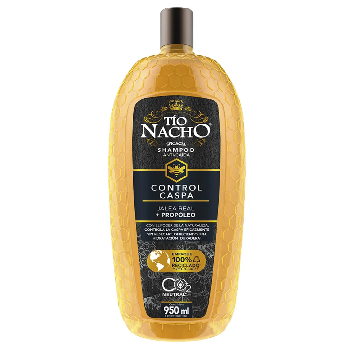 TIO NACHO - Shampoo Tio Nacho Control Caspa Propóleo Botella 950 mL