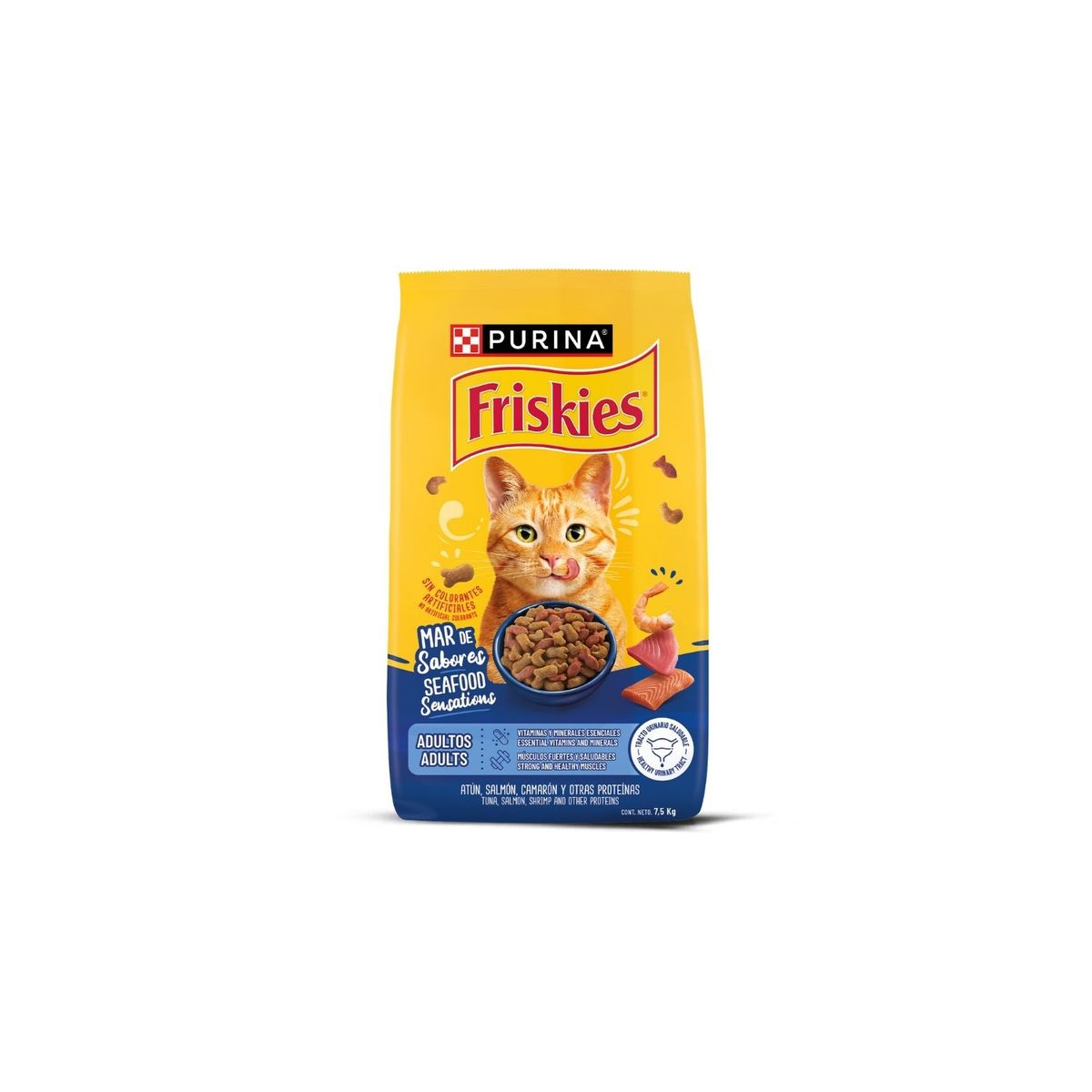 FRISKIES - Alimento Seco Friskies Gato Mar de Sabores Bolsa 7.5 Kg