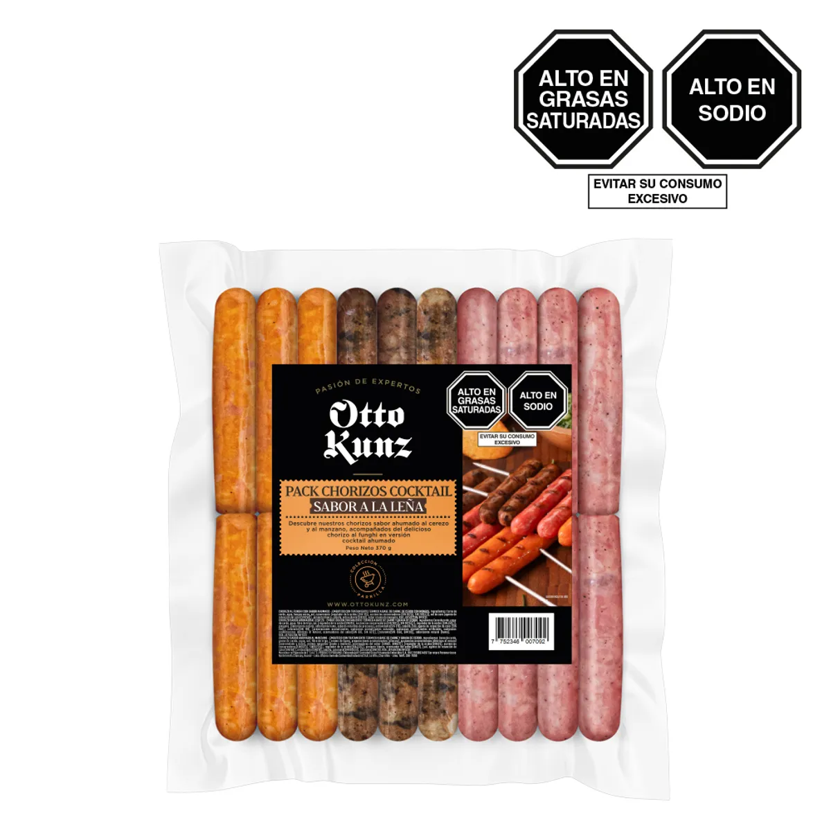 OTTO KUNZ - Pack Chorizos Cocktail Leña Otto Kunz Empaque 370 g