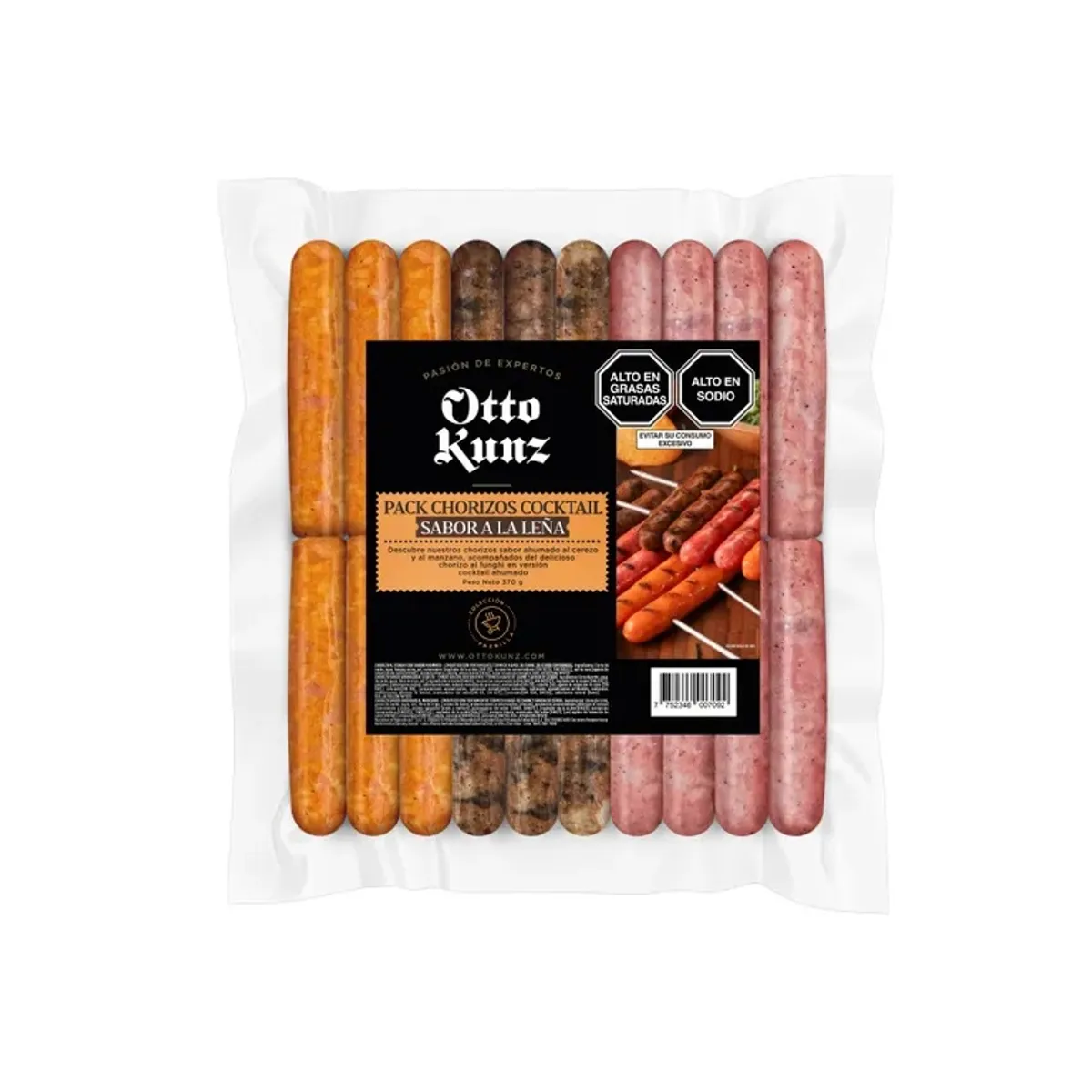 OTTO KUNZ - Pack Chorizos Cocktail Leña Otto Kunz Empaque 370 g