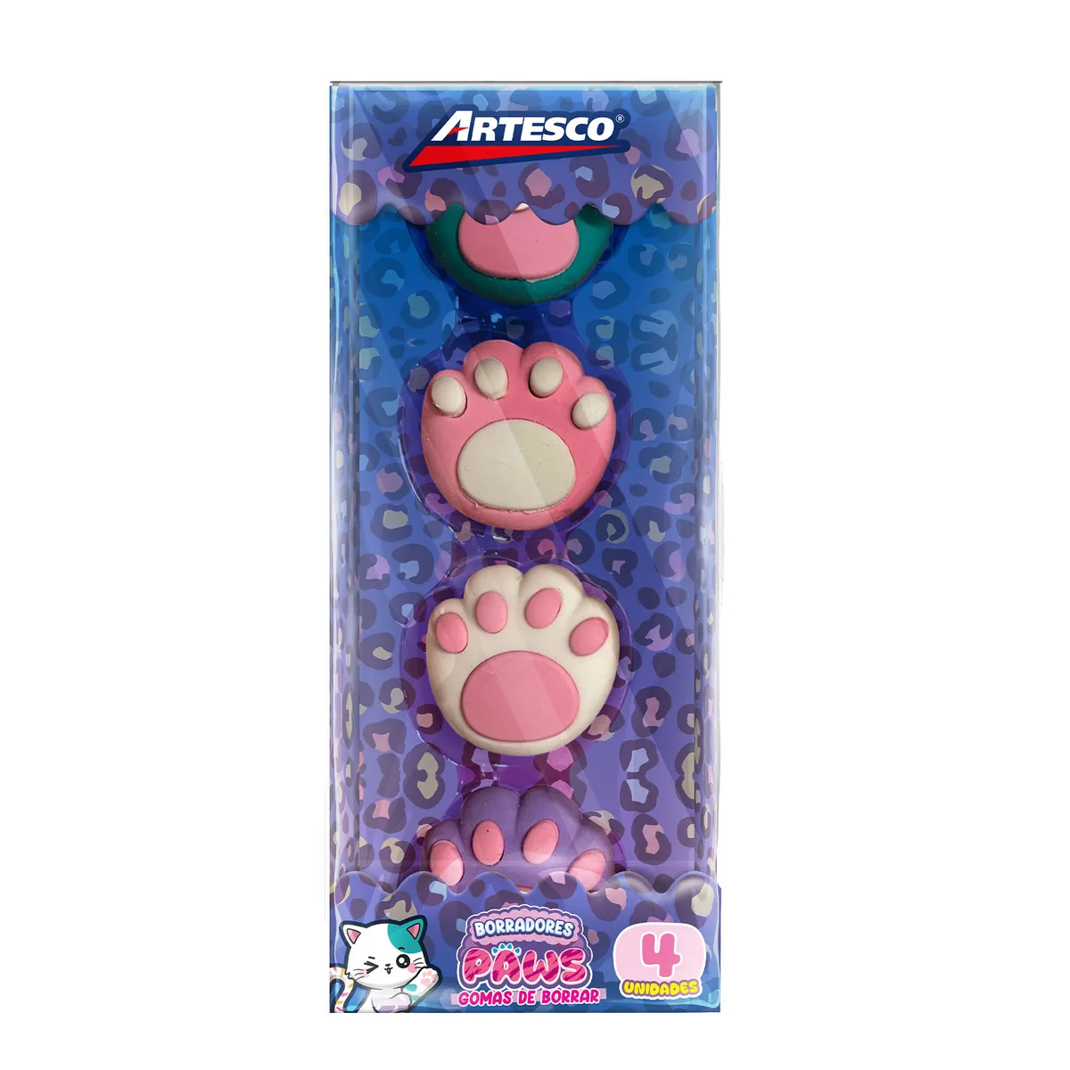 ARTESCO - Borradores Artesco Paws Empaque 4 Und