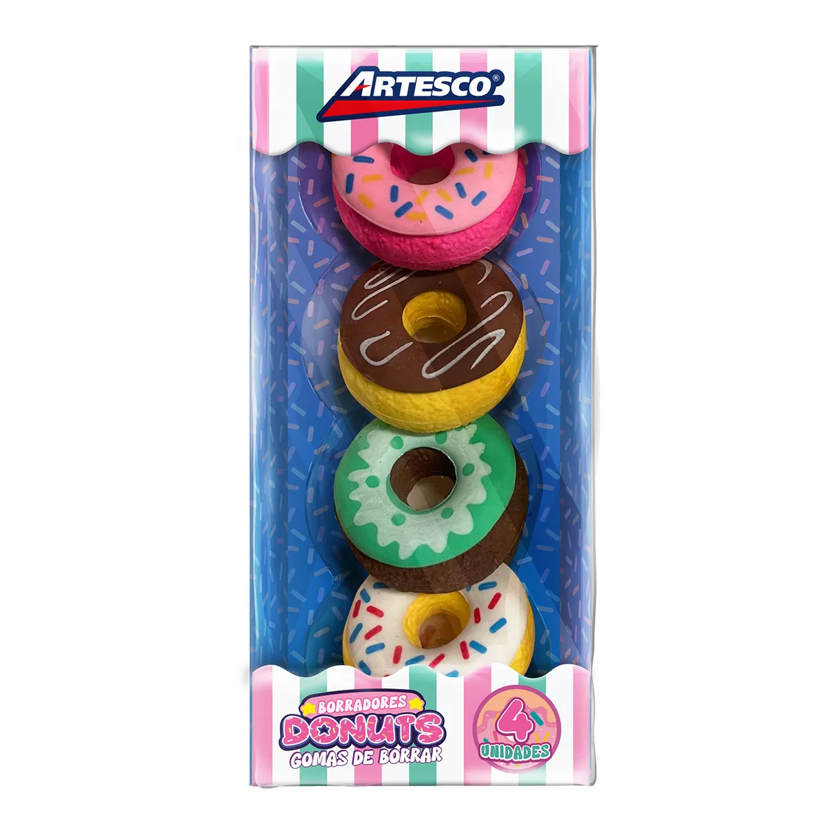 ARTESCO - Borradores Artesco Donas Empaque 4 Und