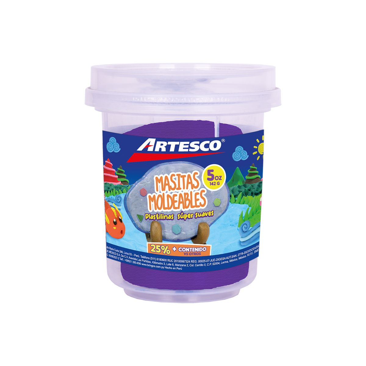 ARTESCO - Masita Blanda Artesco Color Lila Envase 142 g