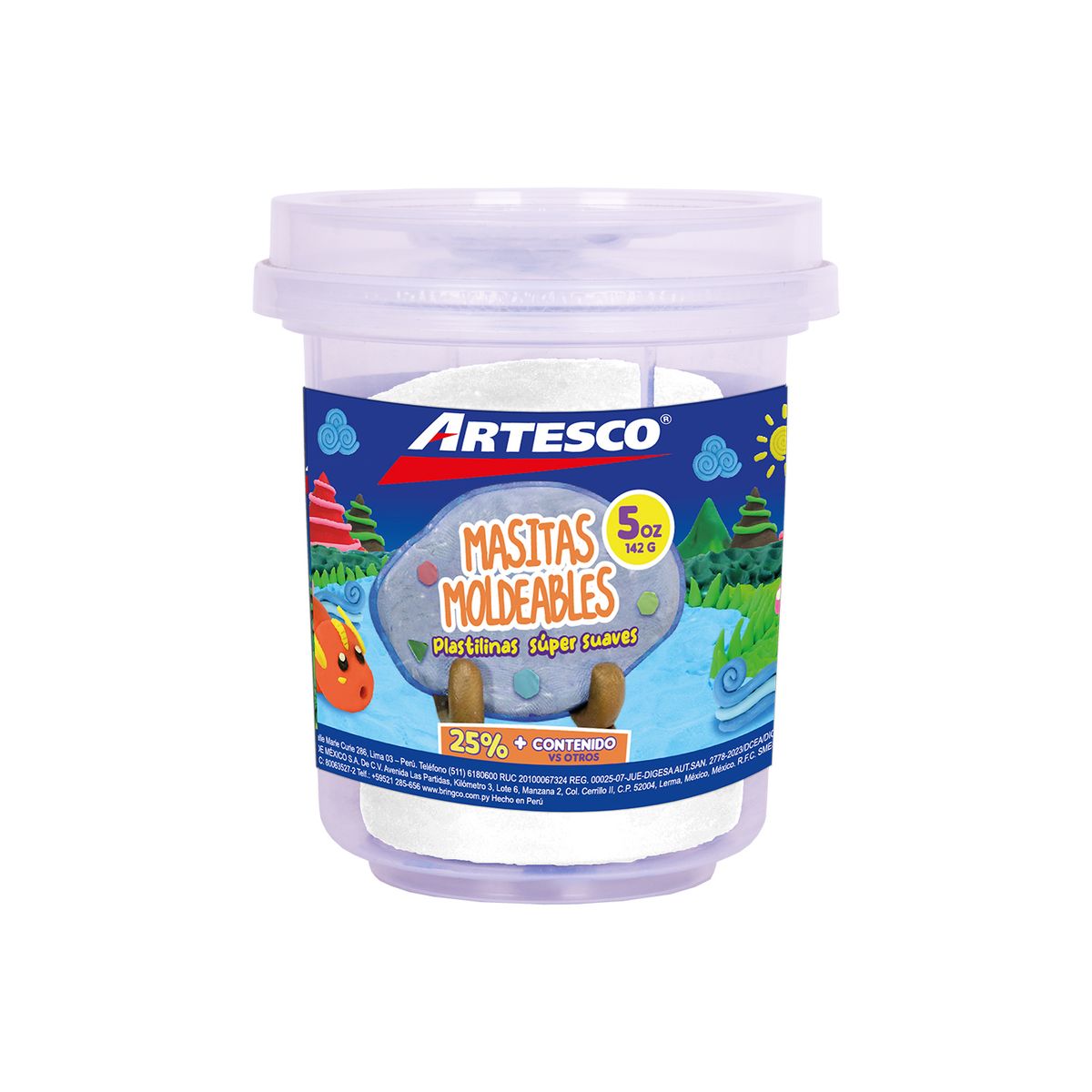 ARTESCO - Masita Blanda Artesco Color Blanco Envase 142 g