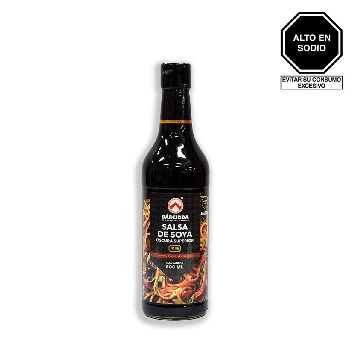 BARCIDDA - Salsa de Soya Oscura Barcidda Botella 500 mL