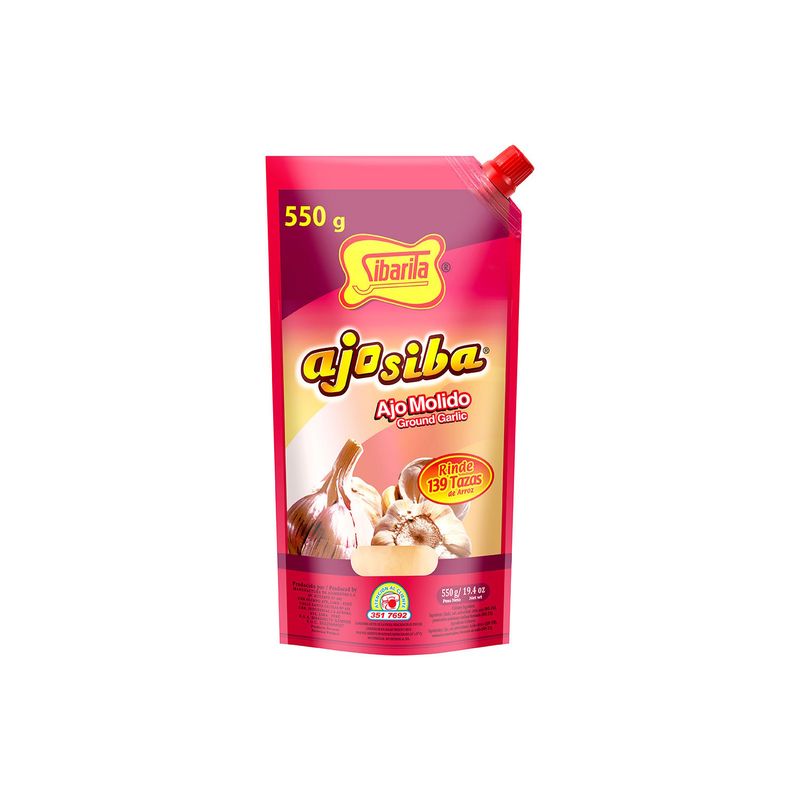 SIBARITA - Ajos En Pasta Ajo Sibarita Doypack x 550 g