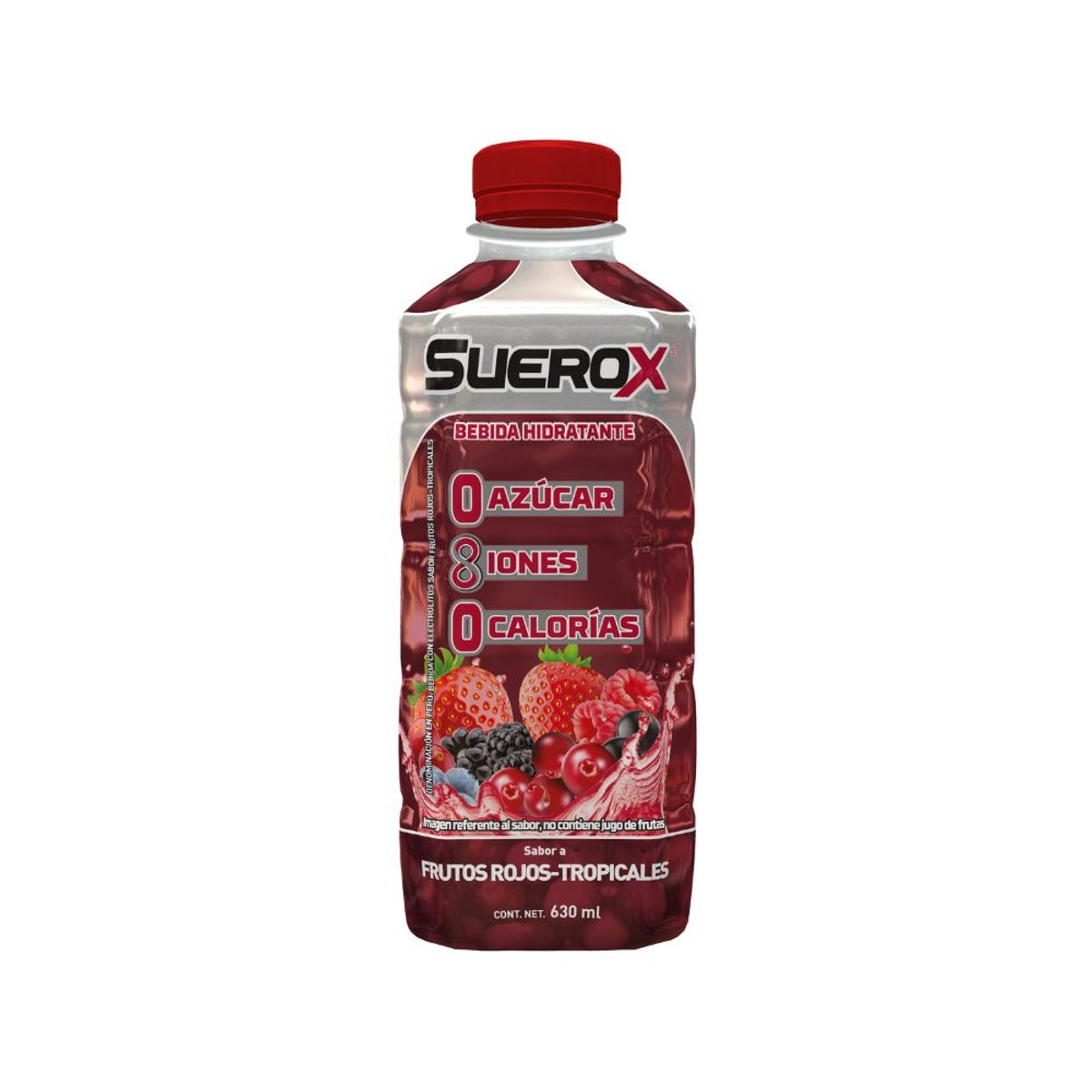 SUEROX - Bebida Rehidratante Suerox Frutos Rojos Botella 630 mL