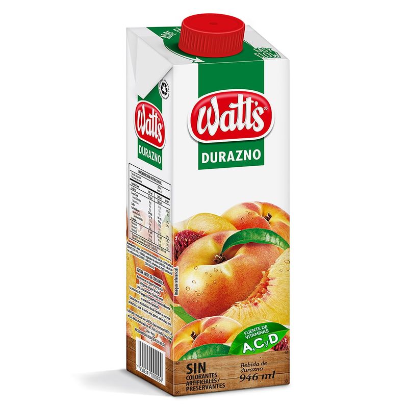 WATTS - Watts De Durazno 946 mL