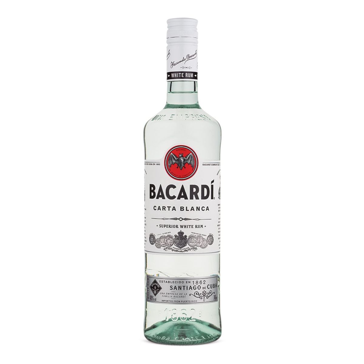 BACARDI - Ron Bacardí Carta Blanca Botella 700 mL
