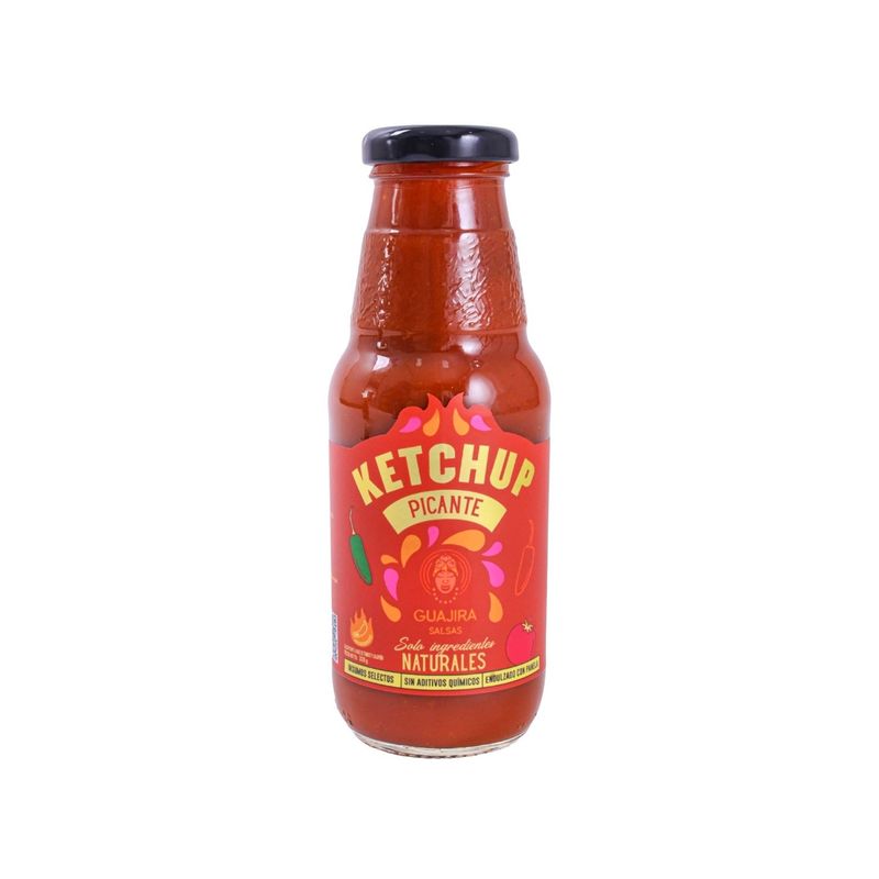GUAJIRA SALSAS - Ketchup Picante Guajira Salsas Botella x 330 g