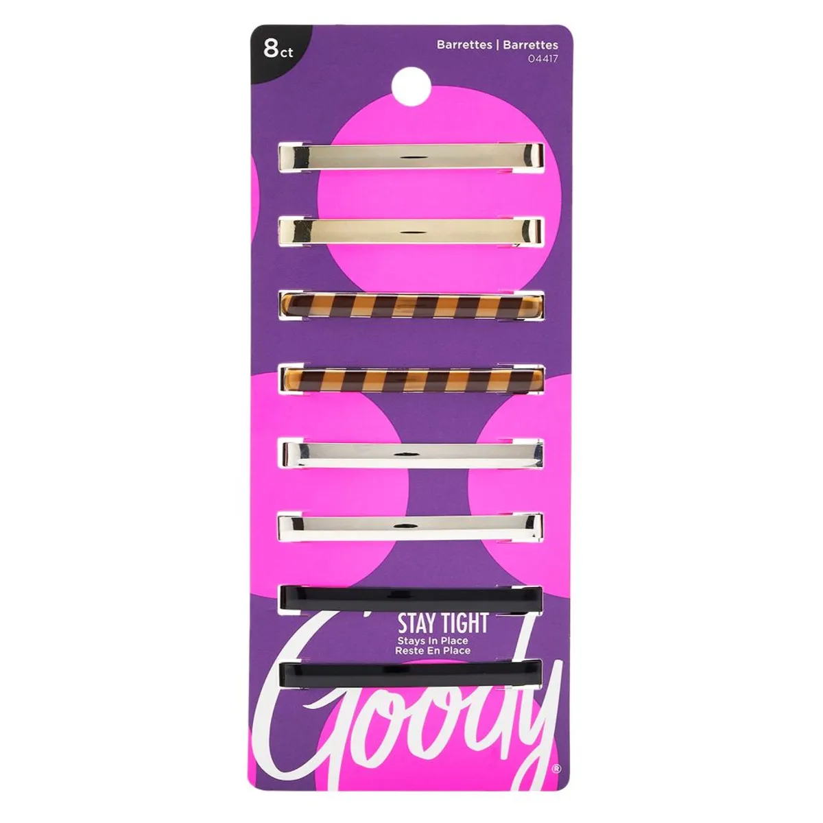 GOODY - Barretes Goody Patter Stay Tight Empaque 8 Und