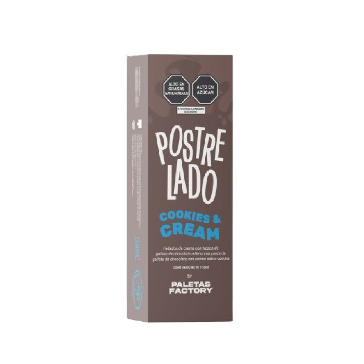 POSTRELADO - Helado en Paleta Postrelado Cookies & Cream