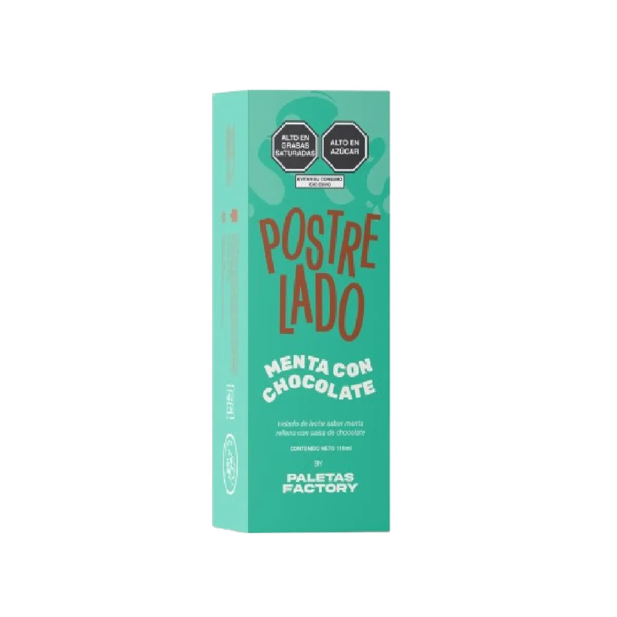POSTRELADO - Helado en Paleta Postrelado Menta con Chocolate