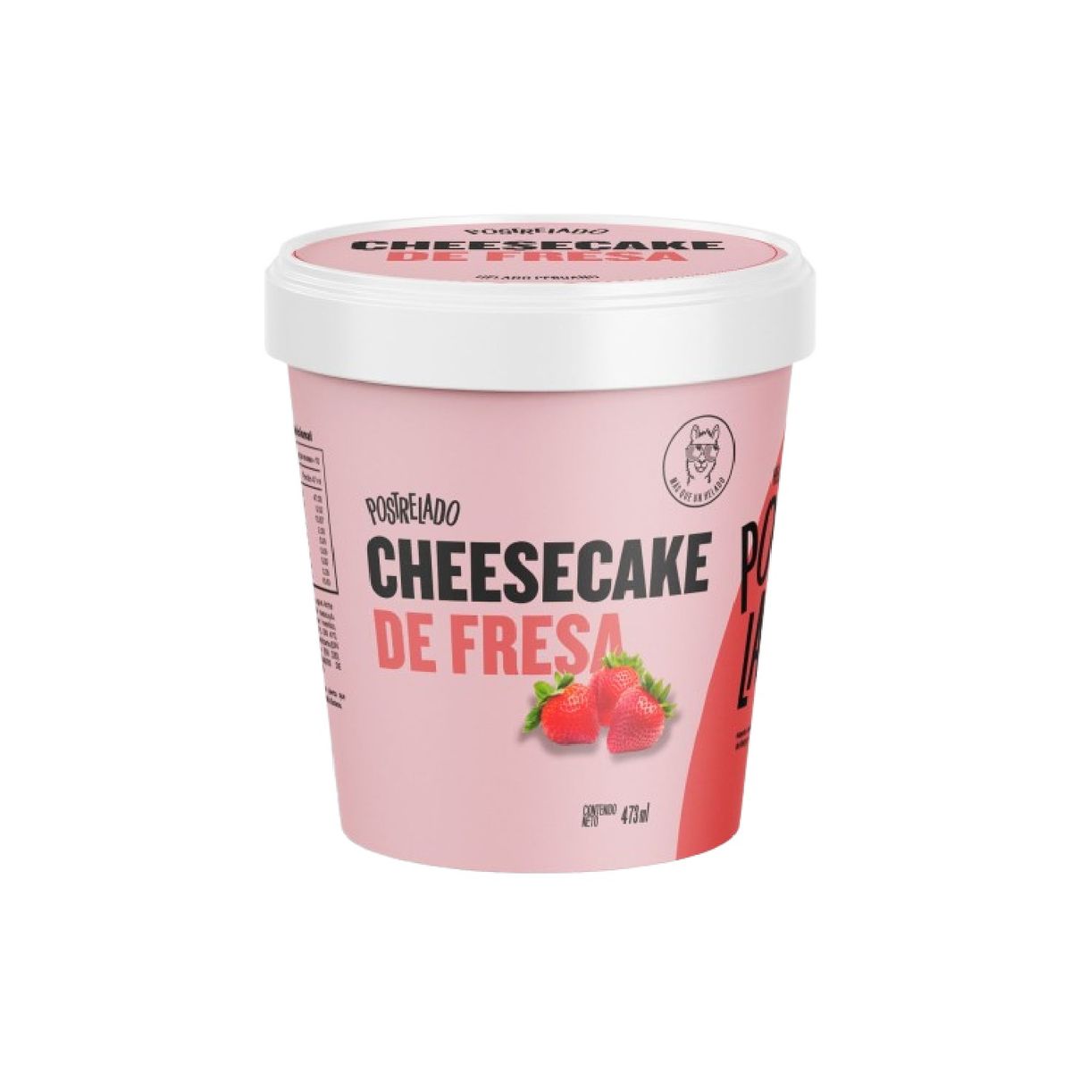 POSTRELADO - Helado Postrelado Cheesecake Fresa Pote 473 mL