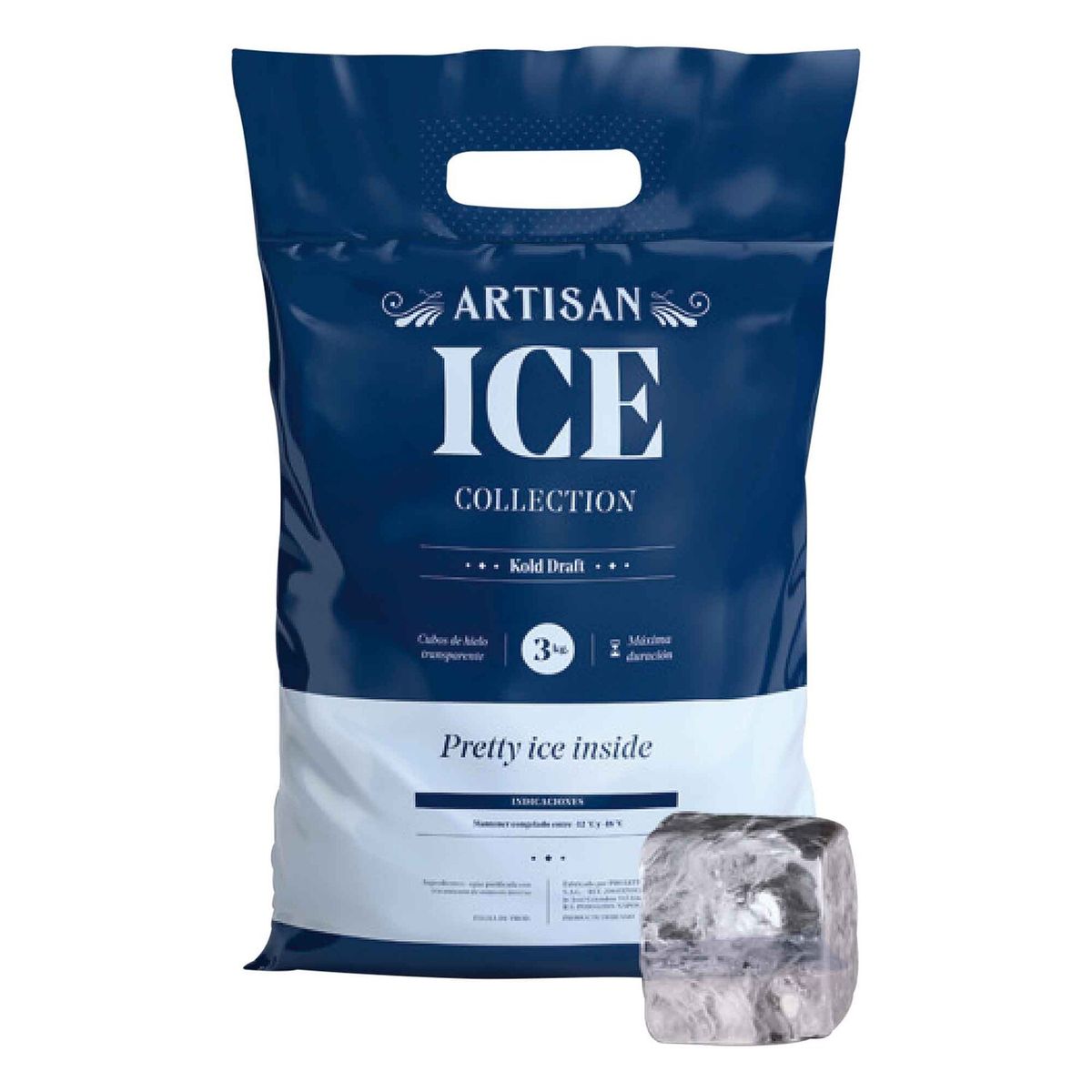  - Cubos de Hielo Artisan Ice Bolsa 3 Kg