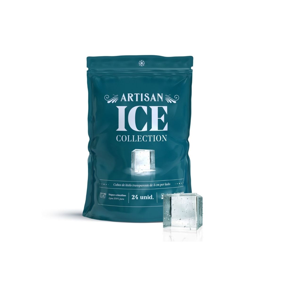 ARTISAN ICE - Cubos de Hielo 4 cm Artisan Ice Bolsa 24 Und