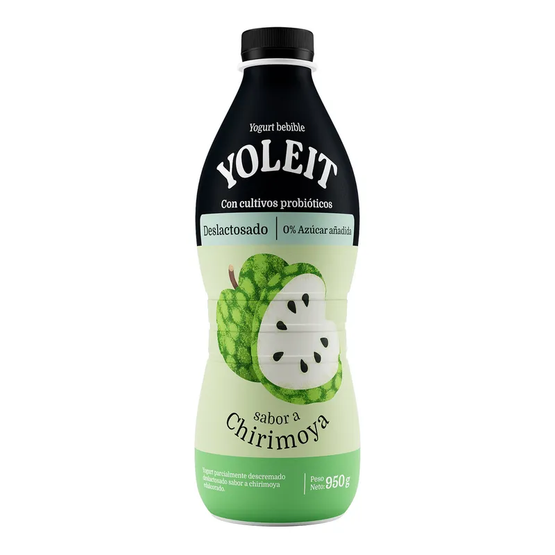 YOLEIT - Yogurt Bebible Yoleit Chirimoya Botella 950 g