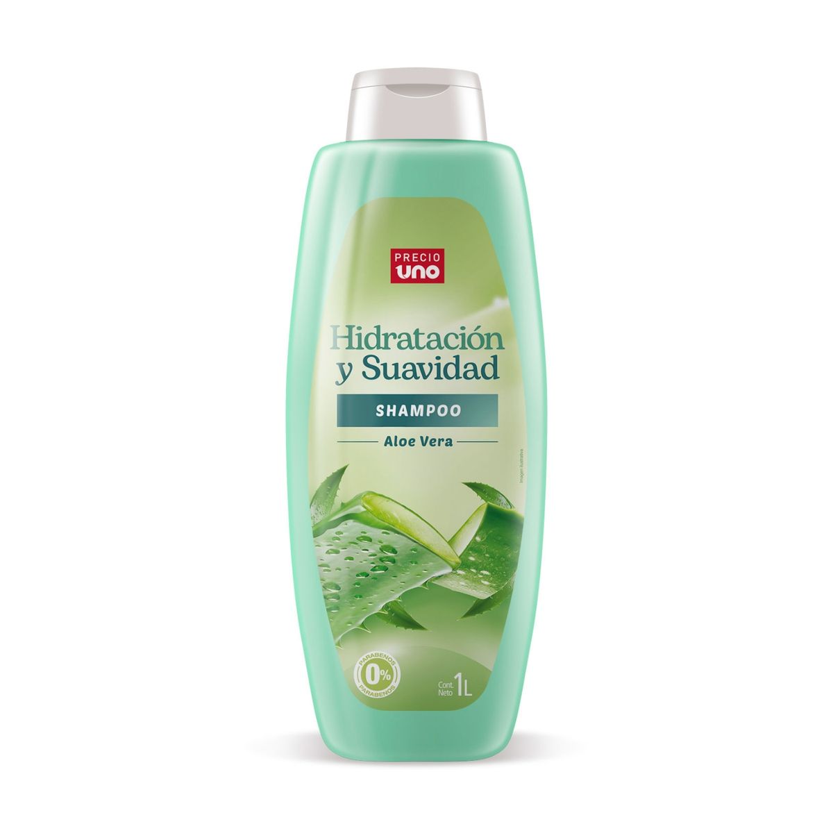 PRECIO UNO - Shampoo Precio Uno Aloe Vera Botella 1 L