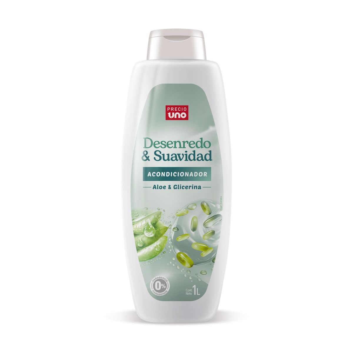 PRECIO UNO - Acondicionador Precio Uno Aloe Vera Botella 1 L