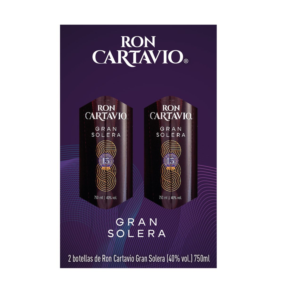  - Ron Cartavio Gran Solera Pack 2 Botellas 750 mL