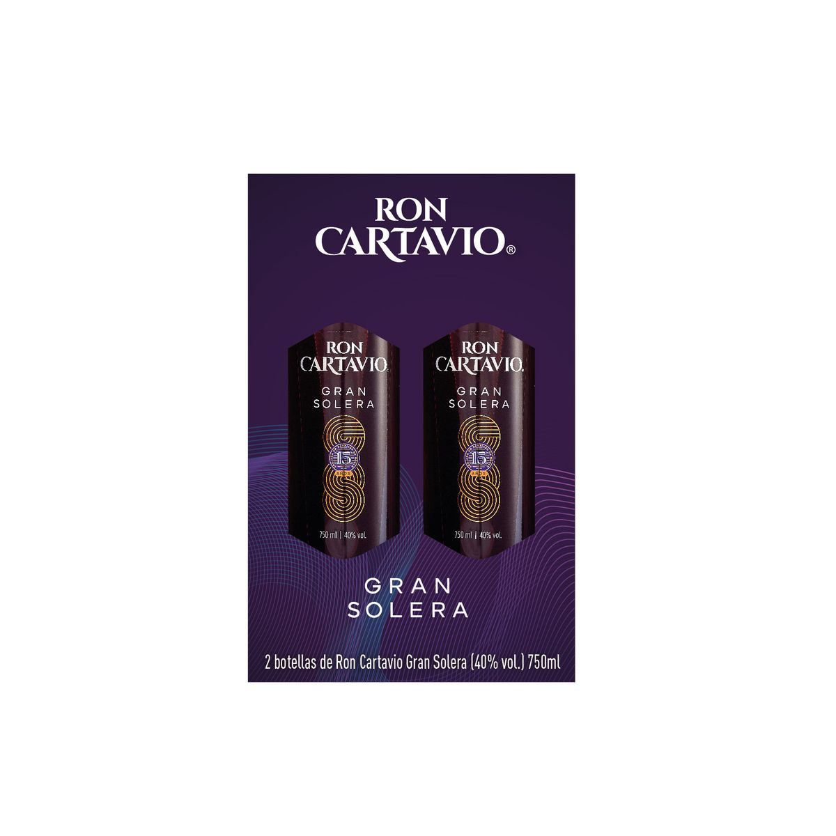  - Ron Cartavio Gran Solera Pack 2 Botellas 750 mL