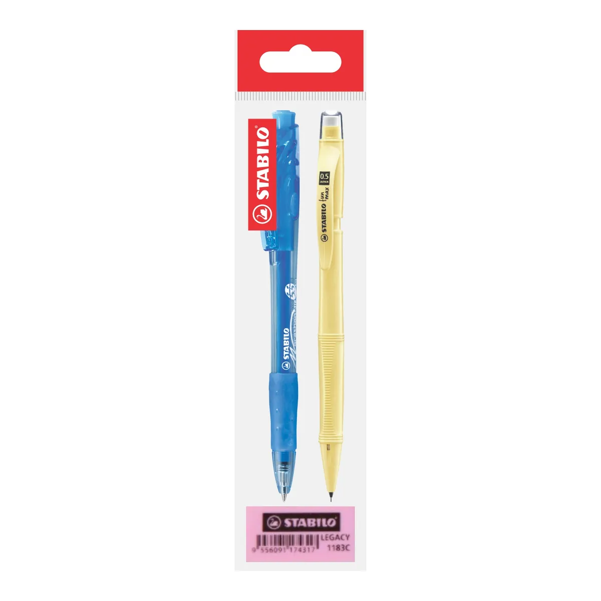 STABILO - Set Stabilo Lapicero Azul + Portamina Con Borrador