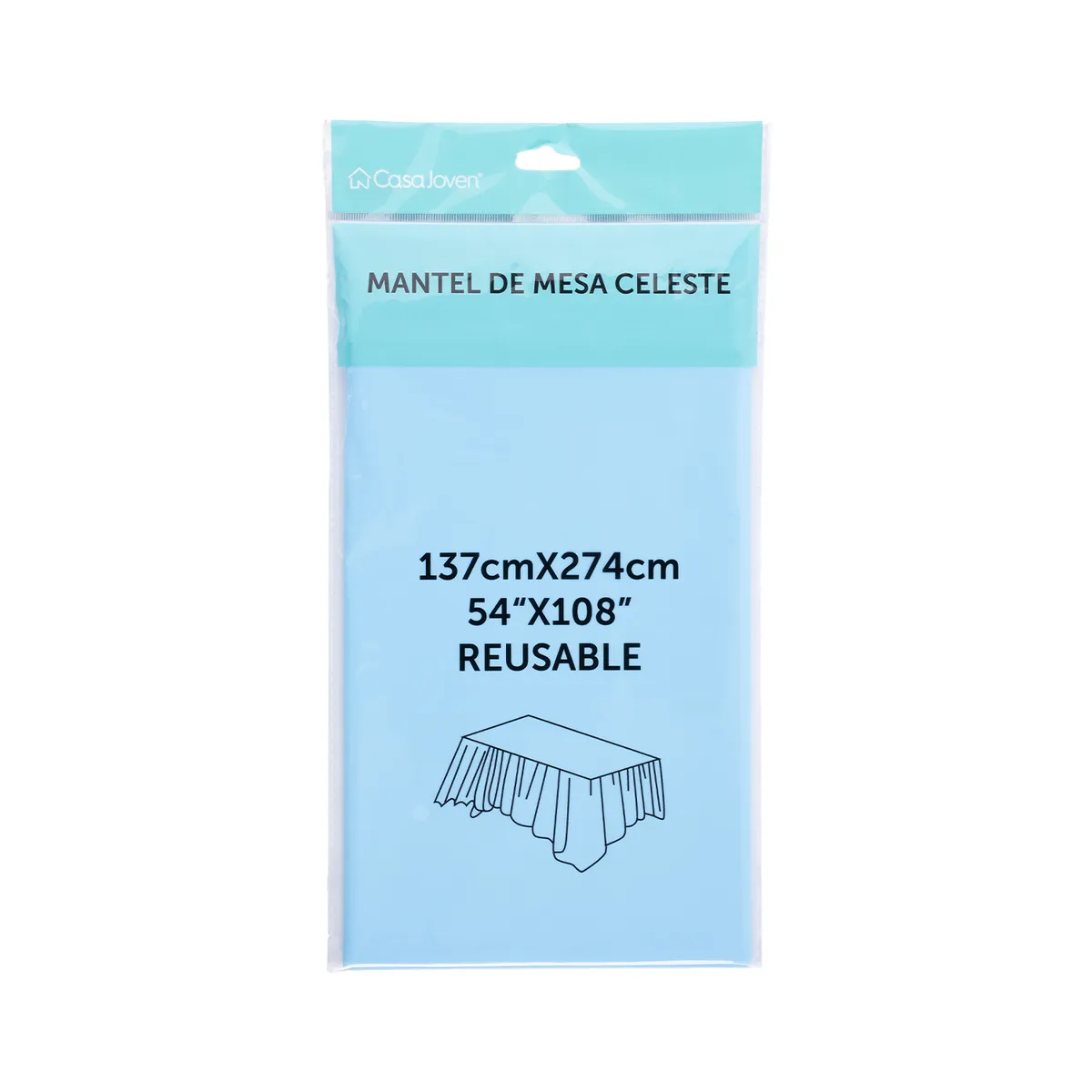 CASA JOVEN - Mantel de Mesa Celeste