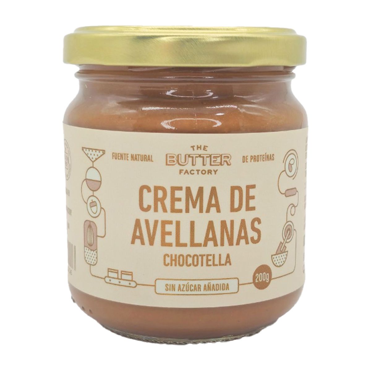 THE BUTTER FACTORY - Crema de Avellanas Chocotella The Butter Factory Pote 200 g