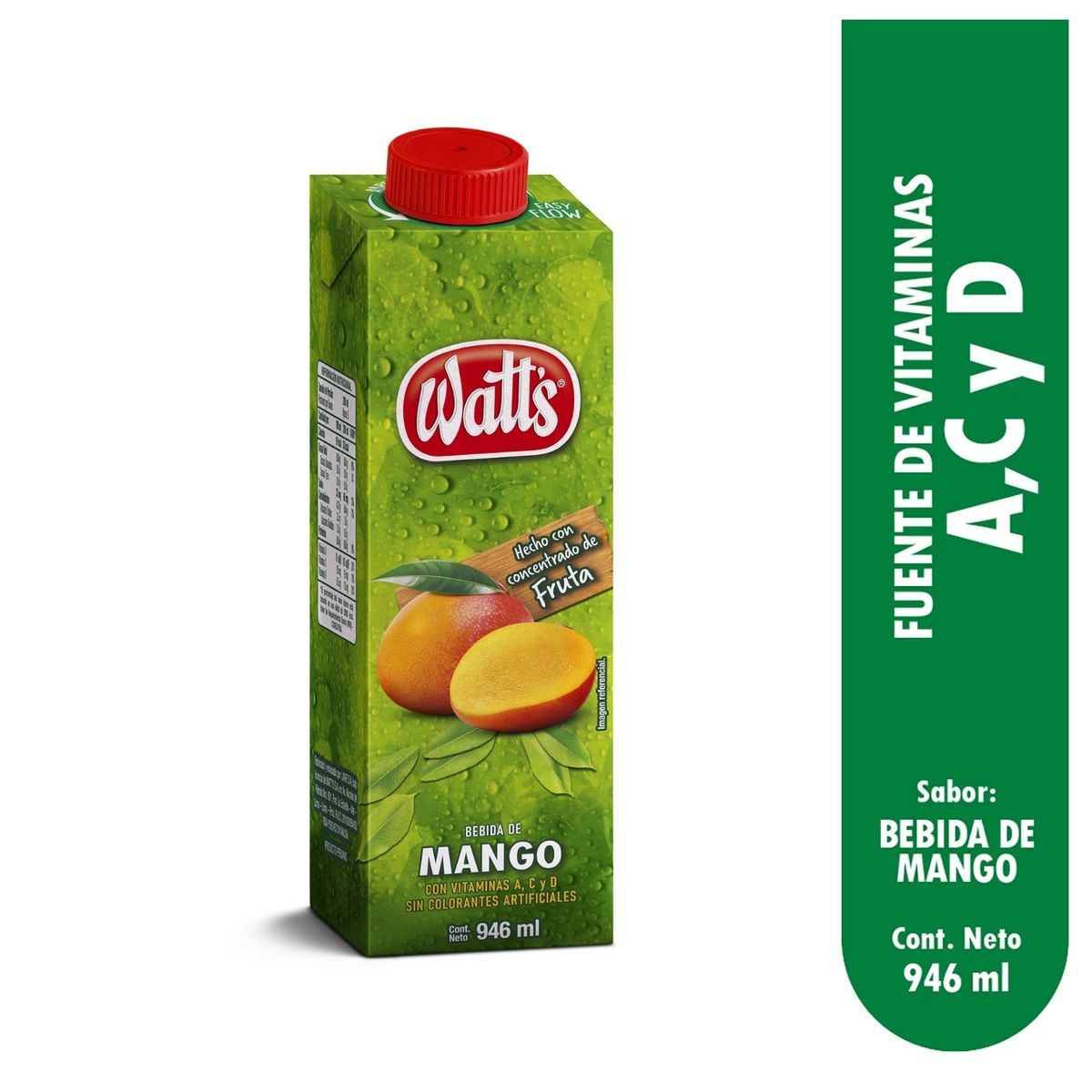 WATTS - Bebida Watts Mango Caja 946 mL