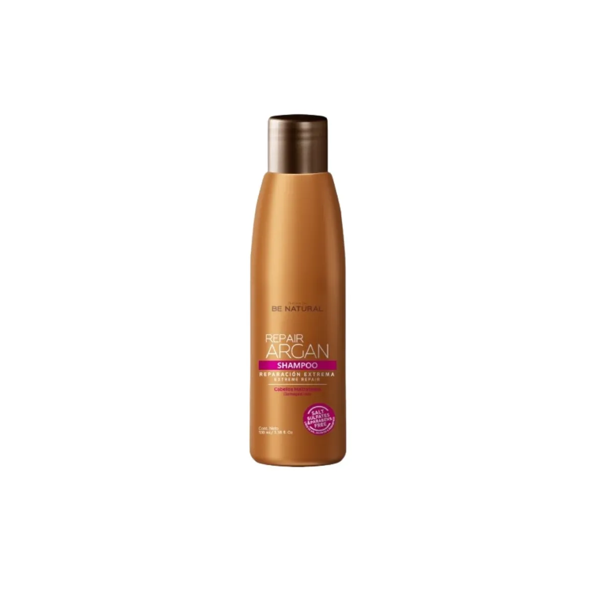 BE NATURAL - Shampoo Be Natural Repair Argan Botella 100 mL