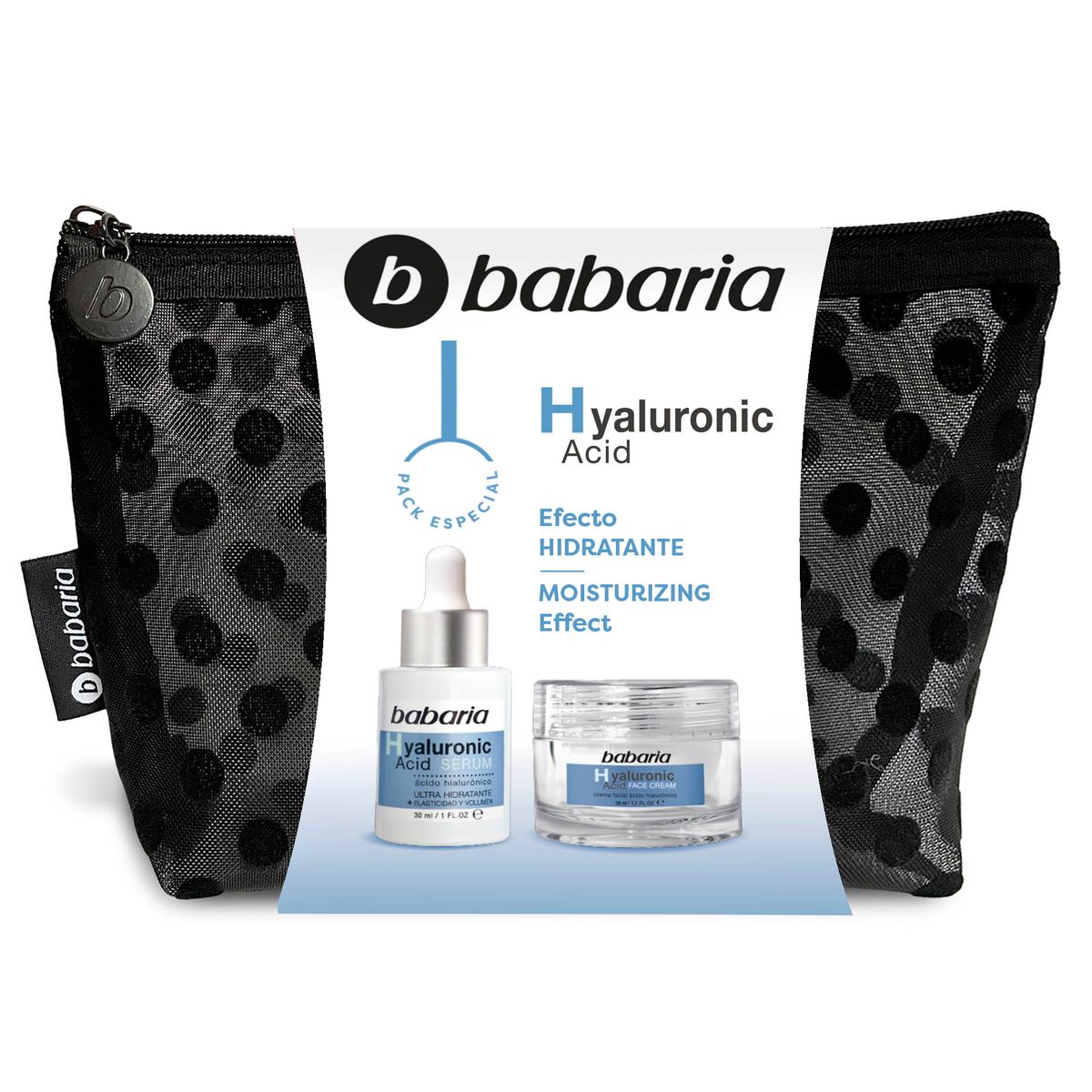 BABARIA - Neceser Babaria Acido Hialurónico Sérum 30 mL + Crema 50 mL