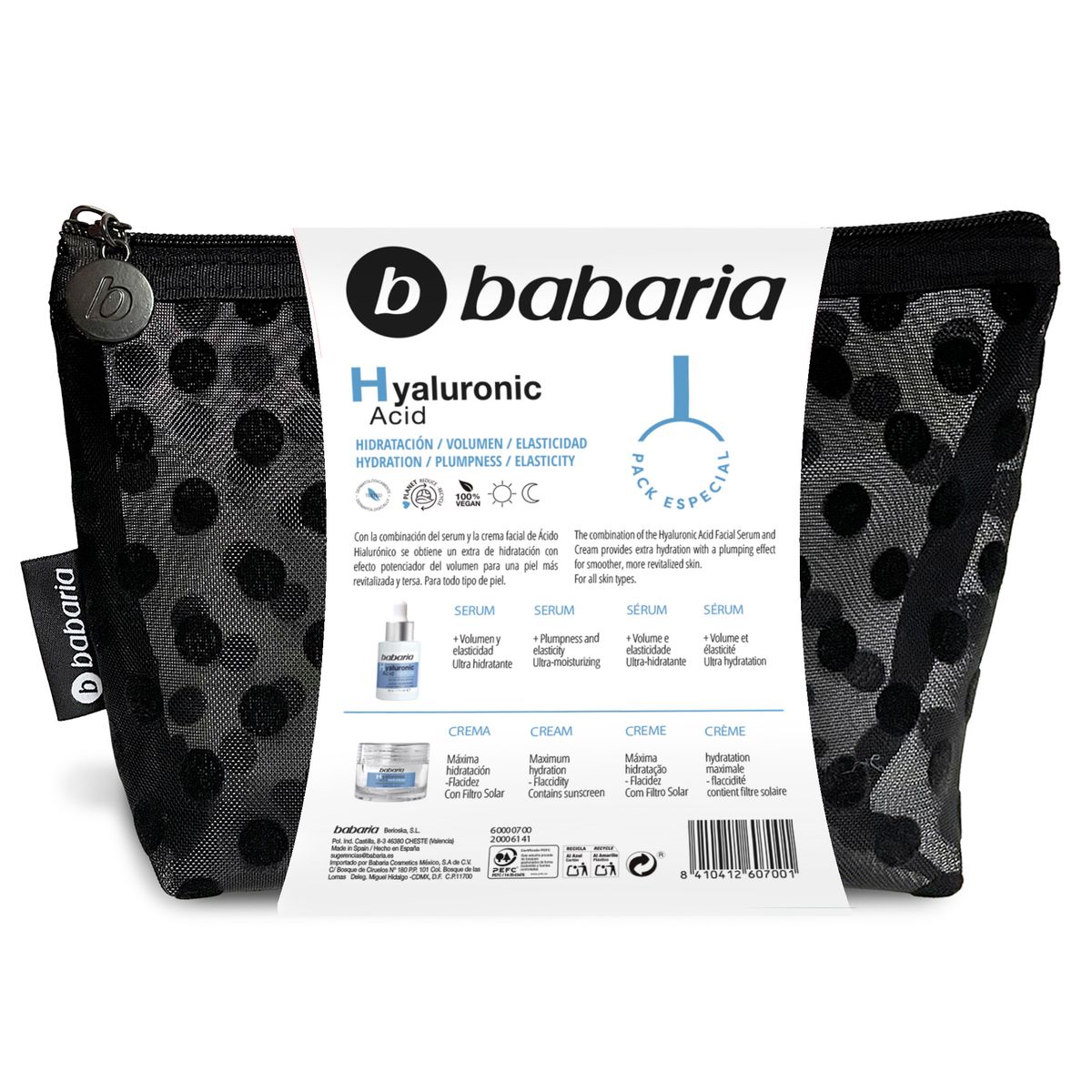 BABARIA - Neceser Babaria Acido Hialurónico Sérum 30 mL + Crema 50 mL