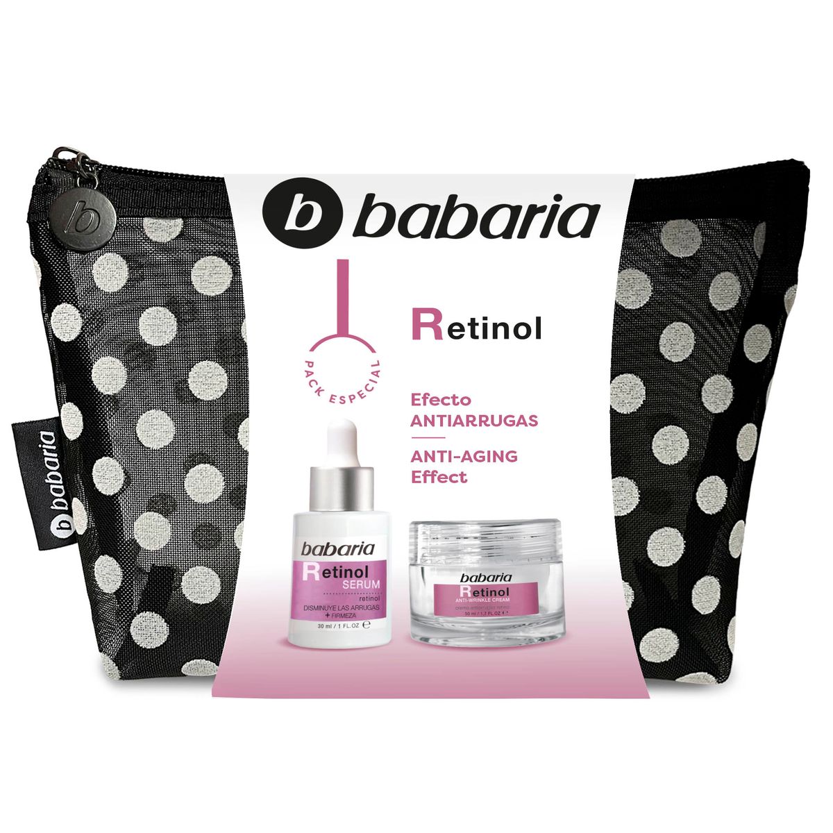 BABARIA - Neceser Babaria Retinol Sérum 30 mL + Crema 50 mL