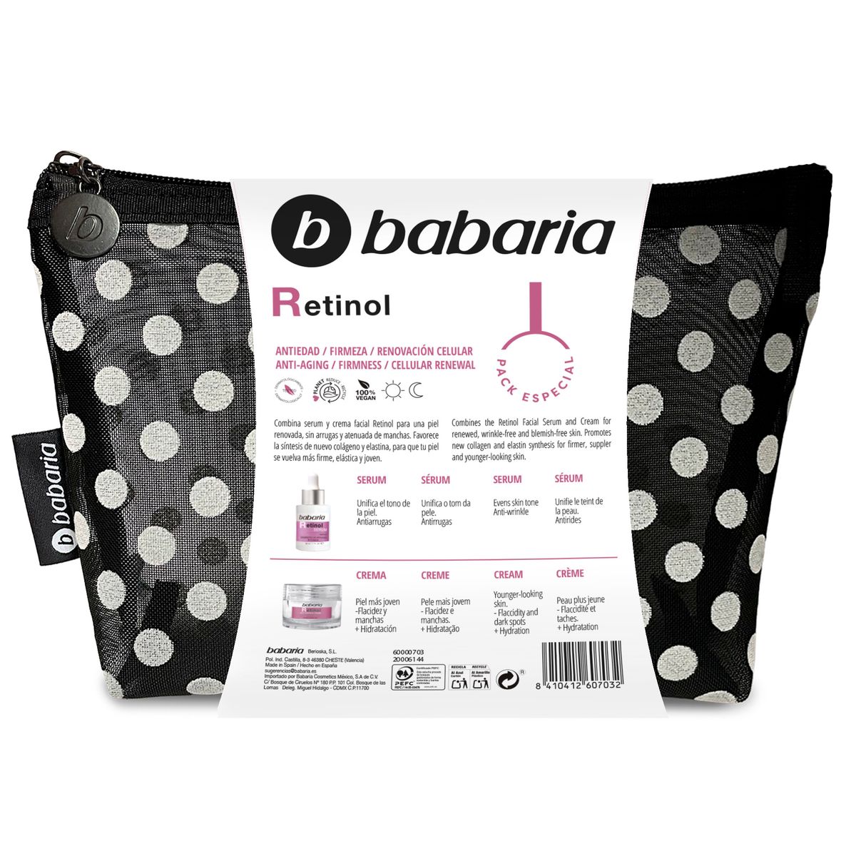 BABARIA - Neceser Babaria Retinol Sérum 30 mL + Crema 50 mL