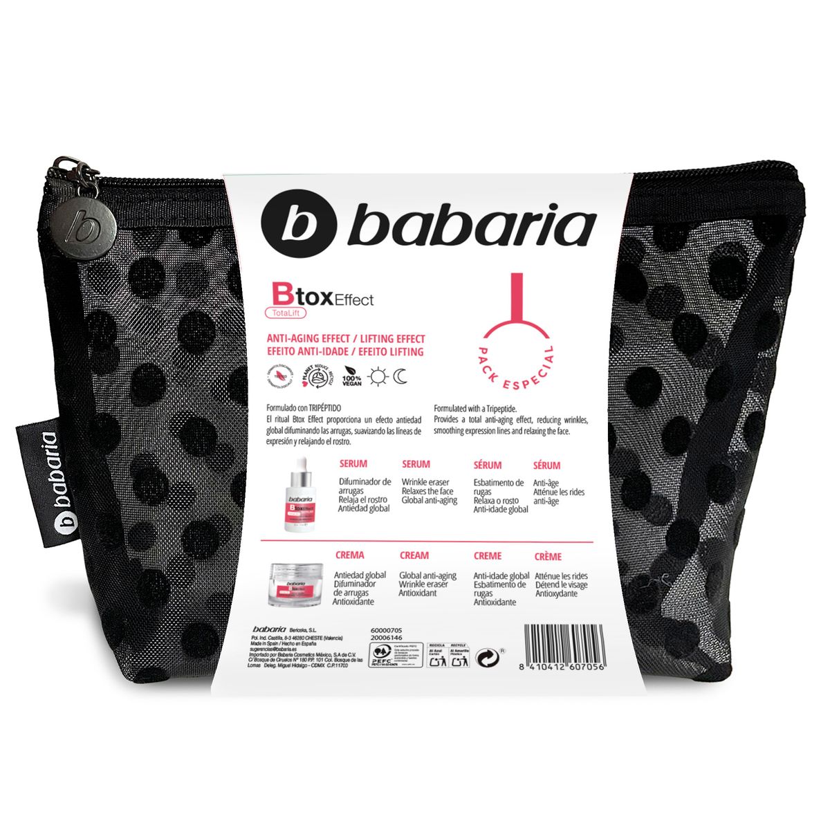 BABARIA - Set Neceser Babaria Botox Serum 30 mL + Crema 50 mL