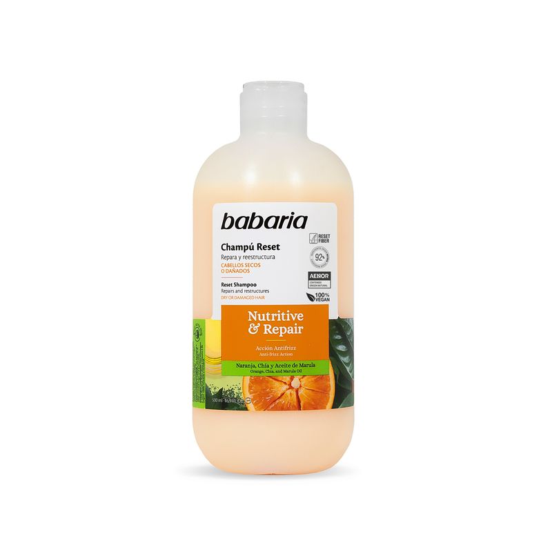 BABARIA - Shampoo Babaria Reset Nutrive &  Repair Frasco 500 mL