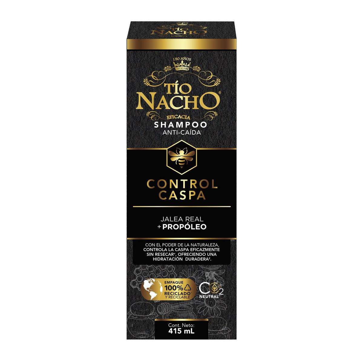 TIO NACHO - Shampoo Tio Nacho Control De Caspa Propóleo Botella 415 mL