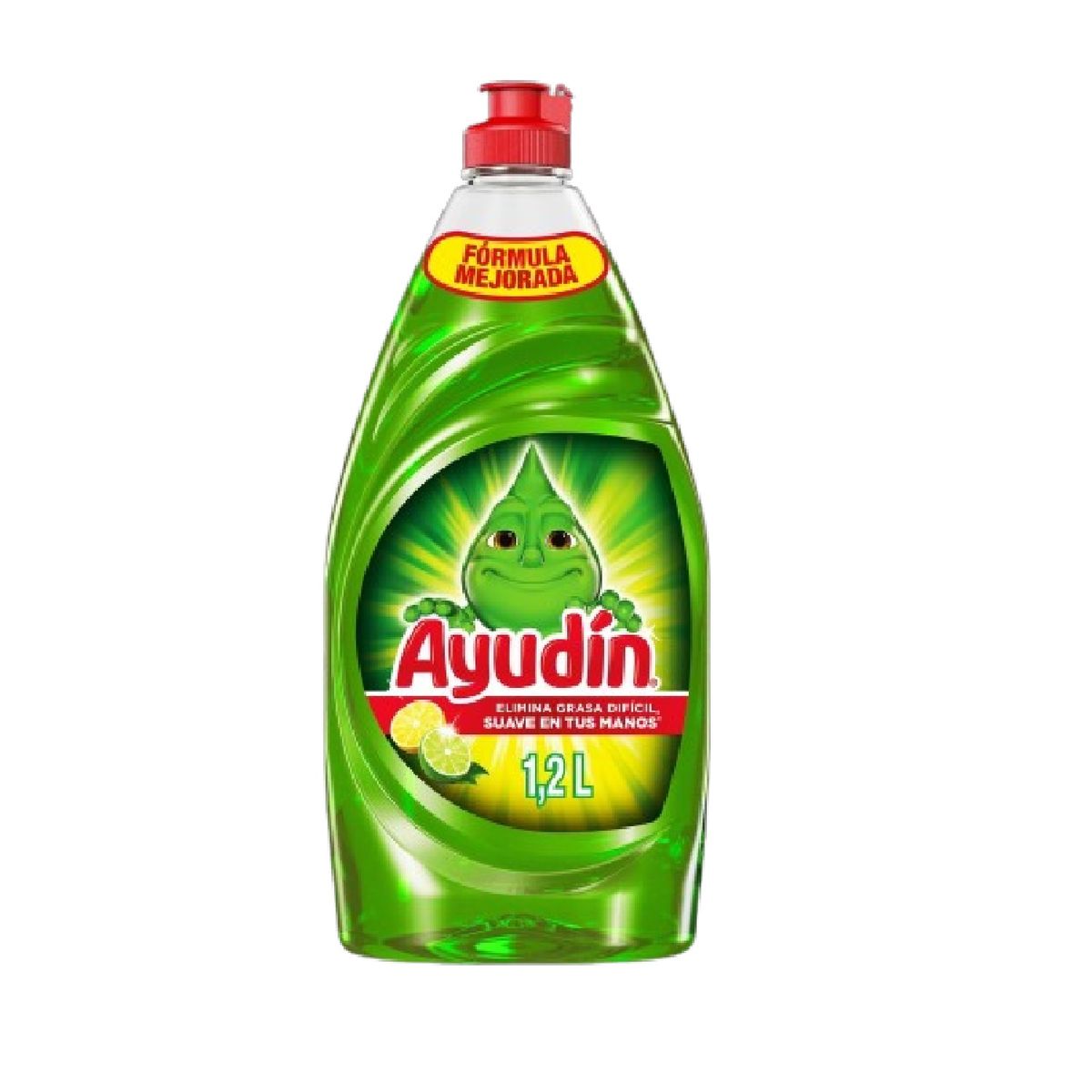 AYUDIN - Lavavajilla Líquido Ayudín Limón y Sábila Envase 1.2 L