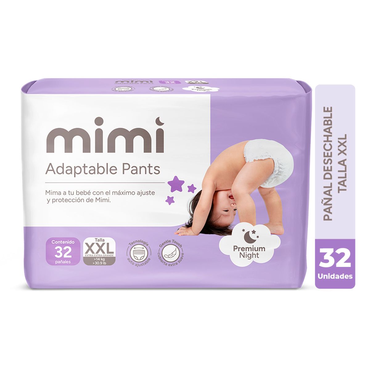 MIMI - Pañales Mimi Adaptable Pants Talla XXL Empaque 32 Und