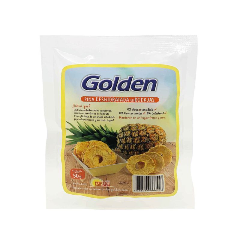 TOTTUS FRUTAS - Piña Golden Rodajas Deshidratada x 50 g
