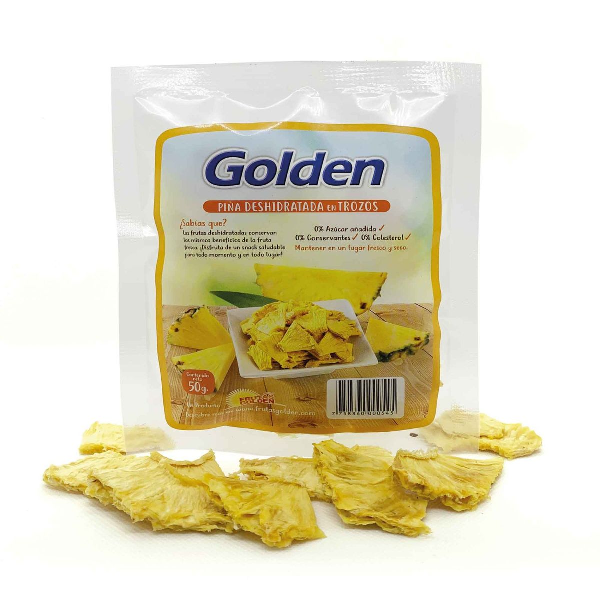 TOTTUS - Piña Golden Trozos Deshidratada 50 g