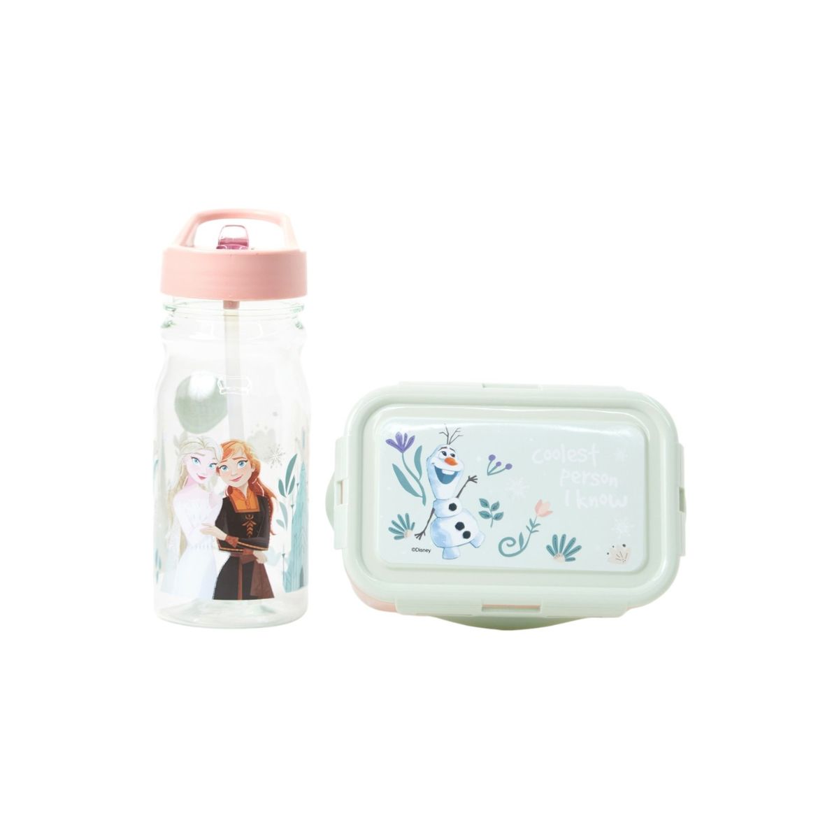 Disney - Pack x 2 Piezas Hermético y Botella Frozen