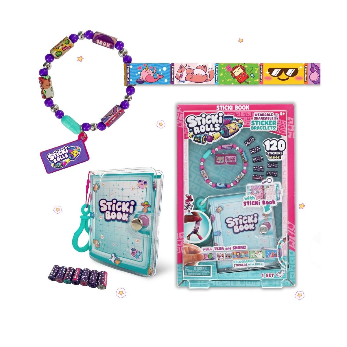 STICKI ROLLS - Sticki Rolls Set 1 Brazalete y Libro