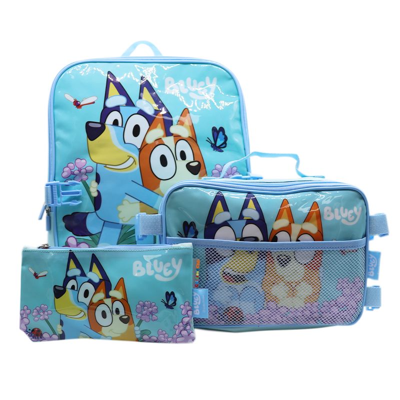 Bluey - Bluey Set Mochila + Lonchera + Cart