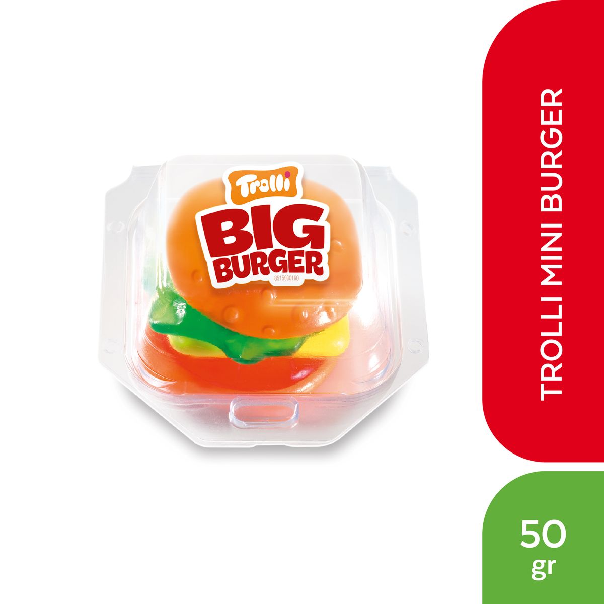 TROLLI - Golosinas Trolli Big Burger Envase 50 g