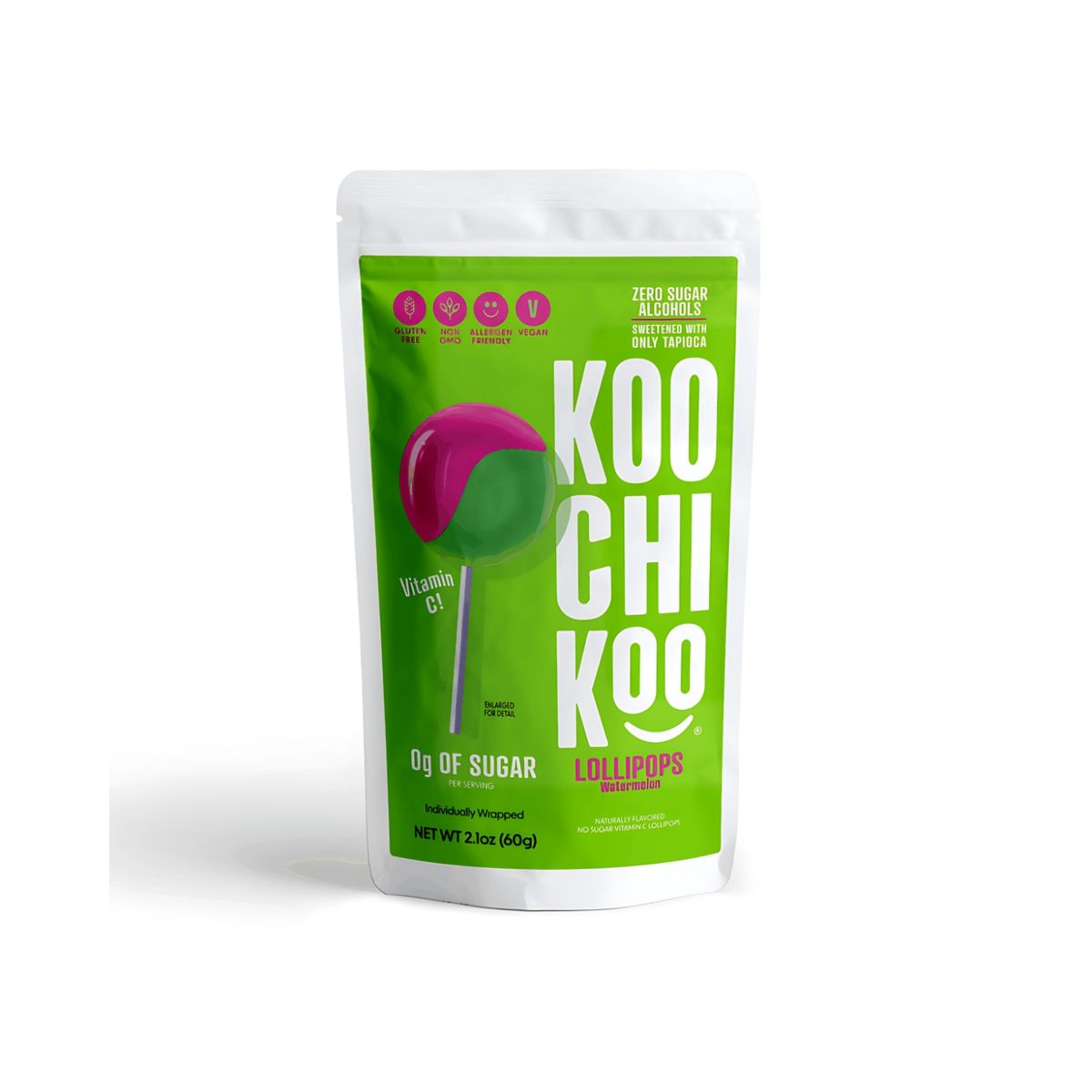 KOOCHIKOO - Lollipops Organic Vitamina C Bolsa 60 g