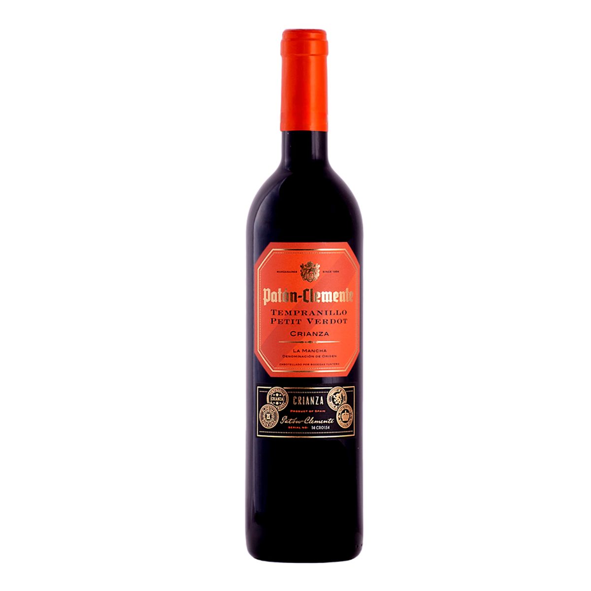 PATON CLEMENTE - Vino Tinto Crianza Paton Clemente Botella 750 mL