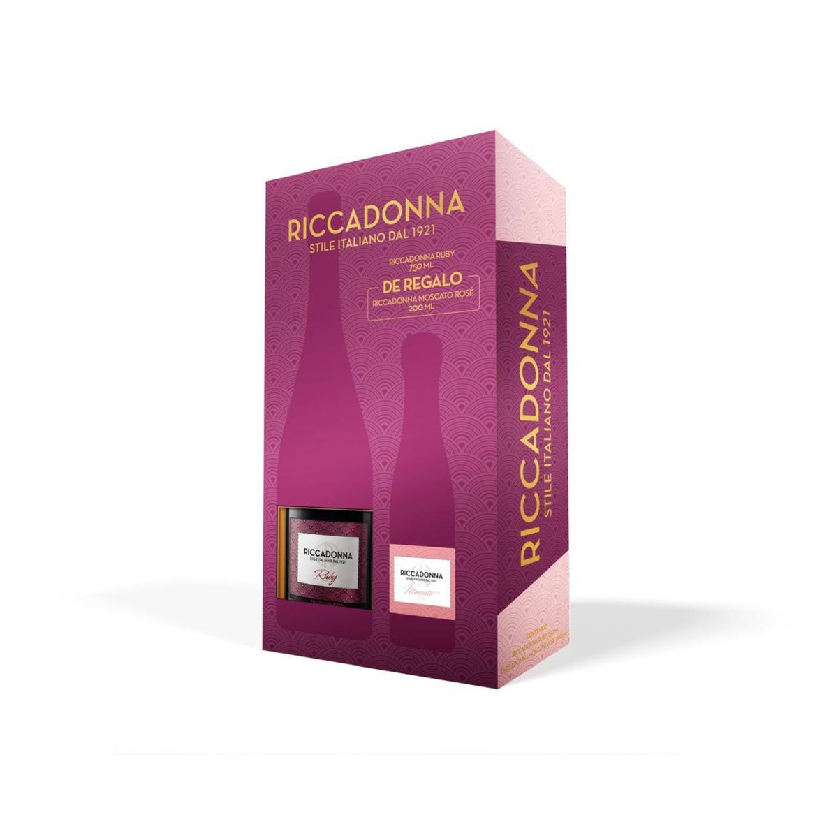 RICCADONNA - Espumante Riccadonna Ruby 750 mL + Rosé 200 mL
