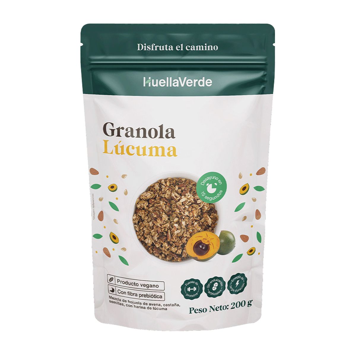 HUELLA VERDE - Granola Lucuma Huella Verde Doypack 200 g